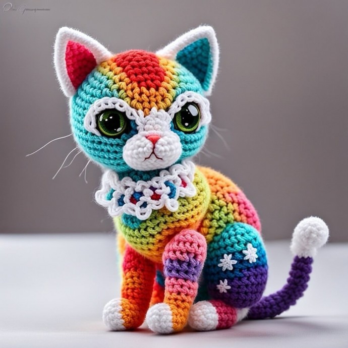 Обалденные вязаные котики