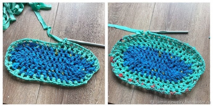 Коврик из старой одежды Коврик из старой одежды