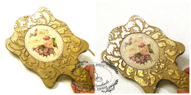 Зеркало "Винтажный букет"