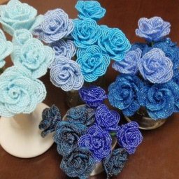 Розы из бисера