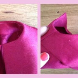 Обработка горловины с цельновыкроенным подбортом