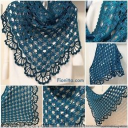 Очень красивая шаль крючком