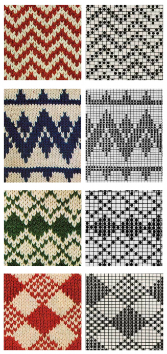 Тапочки жаккардовым узором