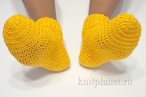 Вязание носков крючком