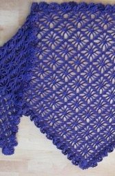 Вяжем ажурную шаль "Паучки"