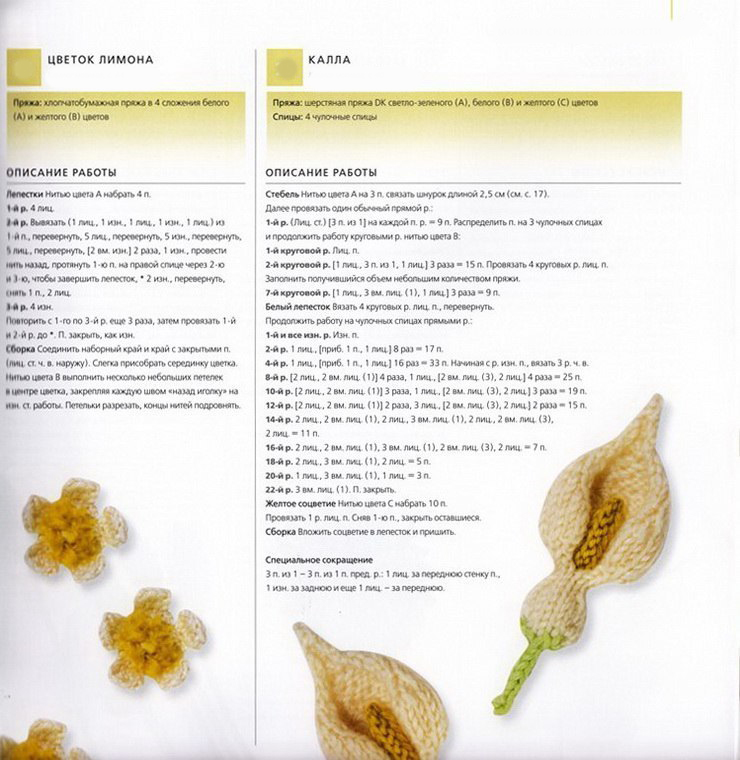 Живая природа, связанная на спицах