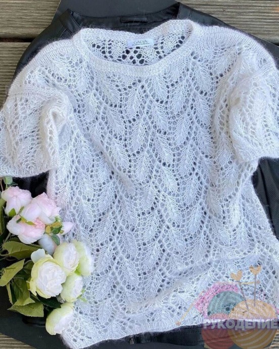 Ажурная нежная кофточка
