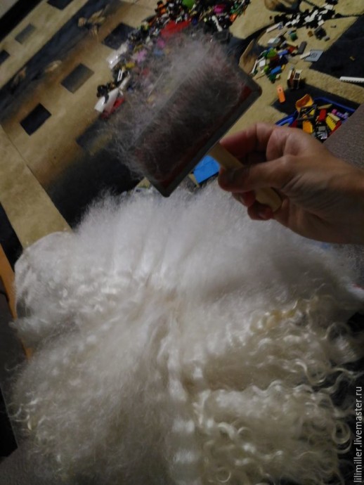 Волосы для интерьерной куклы