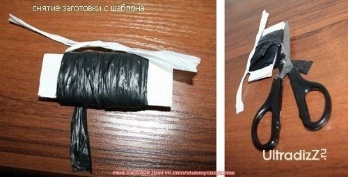 Коврик из пакетов для мусора