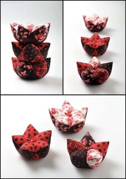 Игольница-цветочек