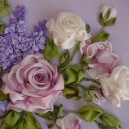 Картины из лент: мастер-класс