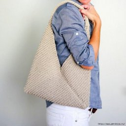 Сумка спицами