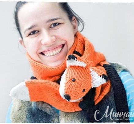 Оригинальный шарф "Лисичка"