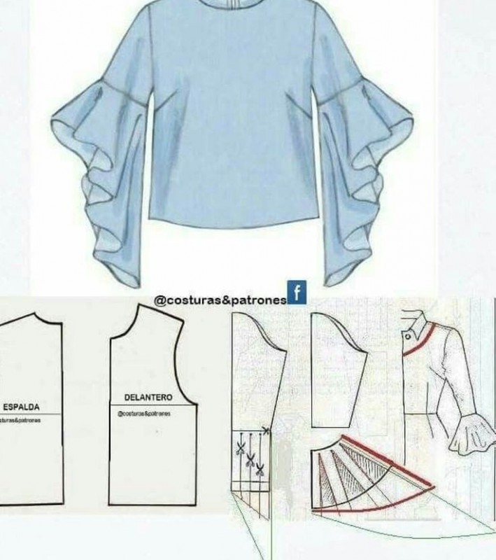 Платье с воланом или кофточка: моделирование