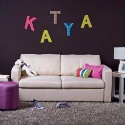 Украшаем комнату буквами