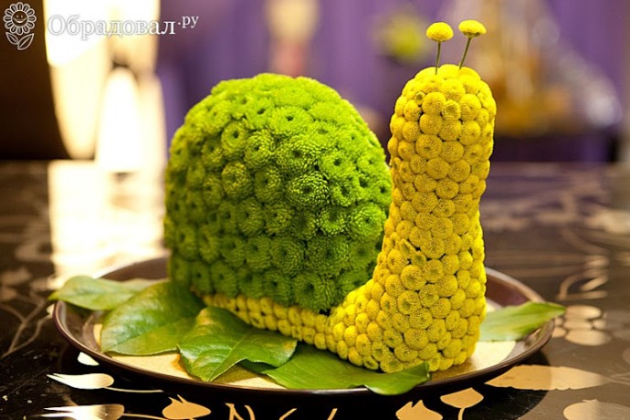 Цветочная улитка к празднику