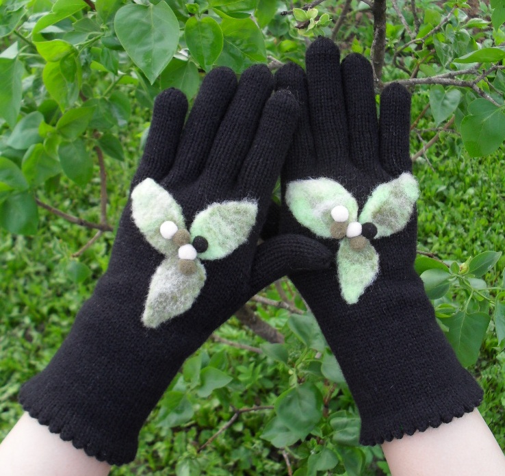 Декор перчаток своими руками