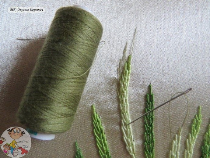 Вышиваем колоски пшеницы Вышиваем колоски пшеницы