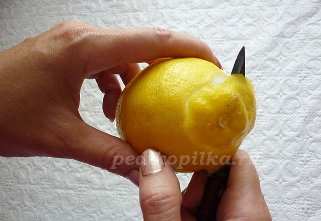 Розы из цитрусовых: мастер-класс