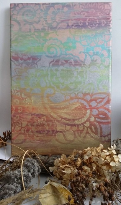 Панно с сухоцветами