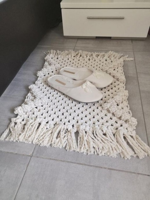 Коврики своими руками в технике макраме: идеи для воплощения