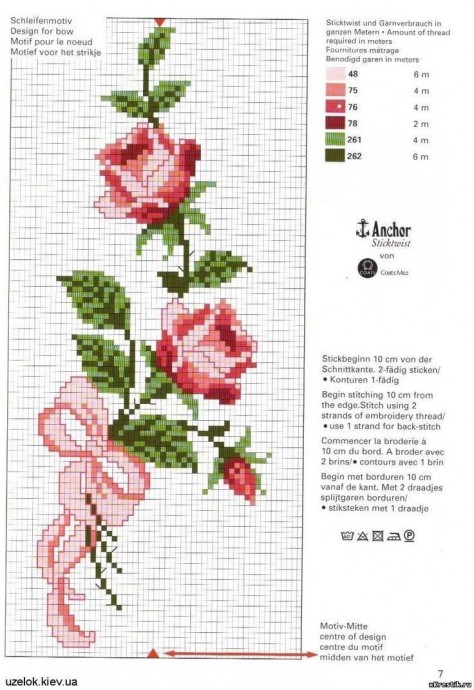 Вышивки с весенними букетами