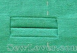 Обтачная петля в рамку: мастер-класс