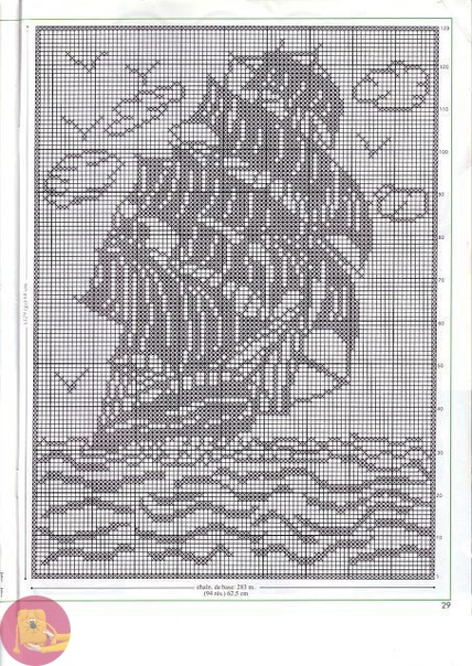 ​Летние мотивы в филейном кружеве