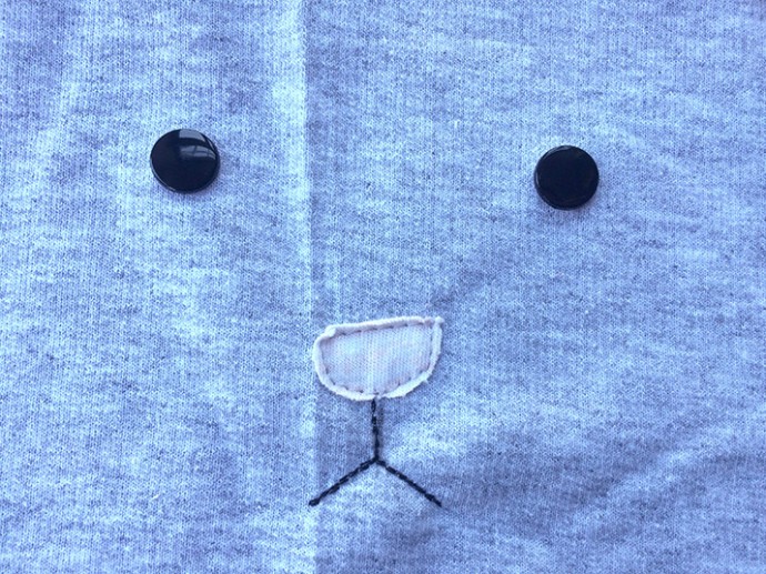 Мастер-класс: кофточка с ушками зайчика из футера