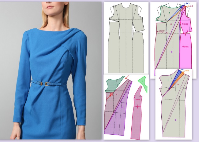 Моделирование ассимметричного платья Моделирование ассимметричного платья