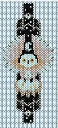 Схемы браслетов с совушками