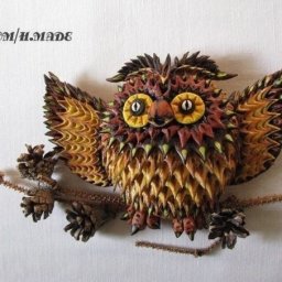 ​Совушка из соленого теста