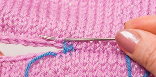 Способы соединения вязаных деталей