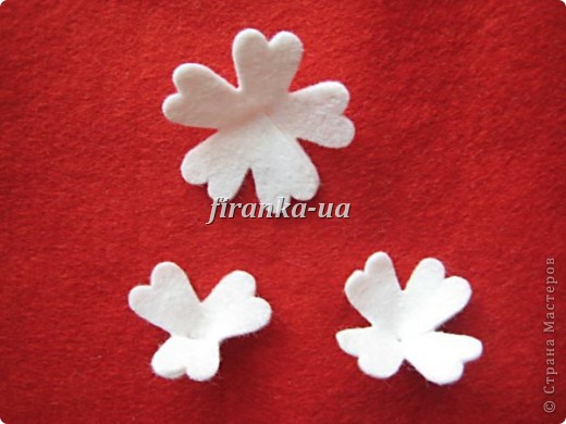 Букет из фетровых цветов