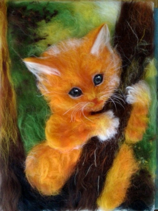 Картины из шерсти: идеи для вдохновенного творчества