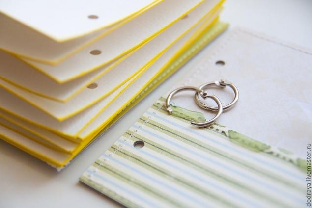 Блокнот на кольцах с твердой обложкой