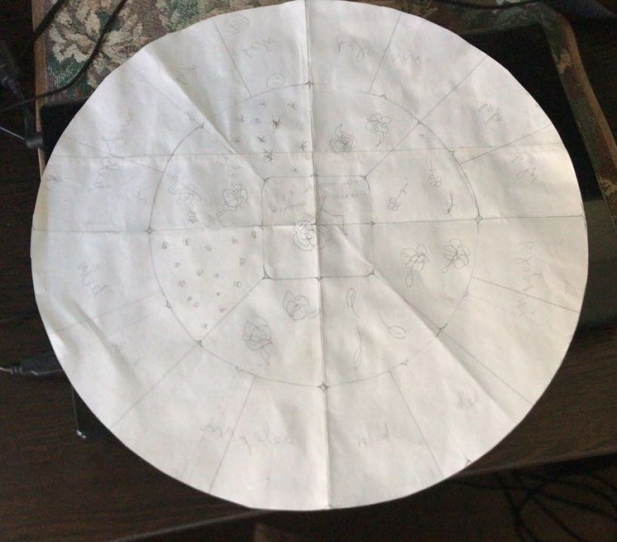 Круглые подушки в технике bubble quilt