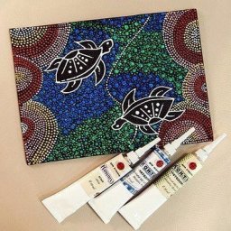 Точечная роспись обложки для паспорта