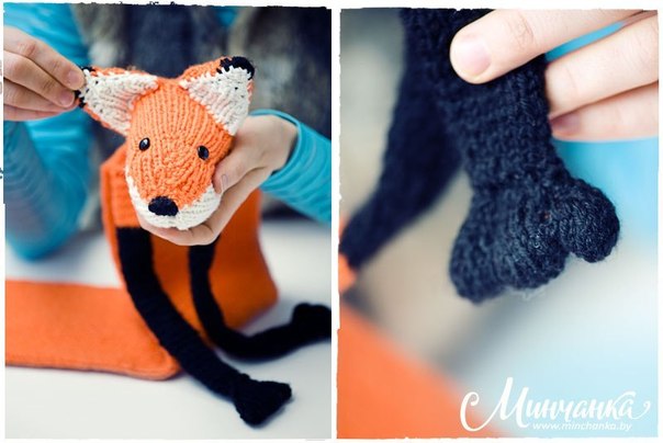 Оригинальный шарф "Лисичка"