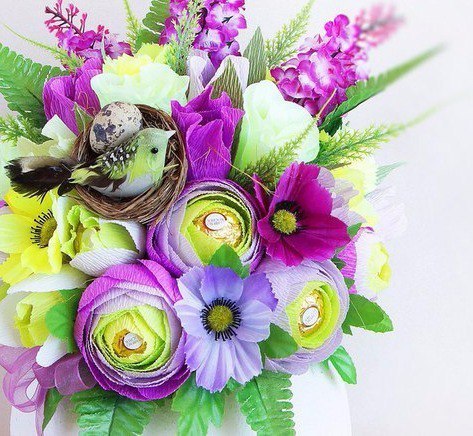 Ранункулюсы из конфет