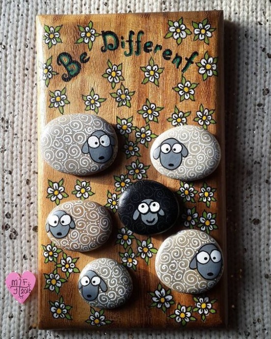 Роспись камней