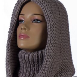 ​Съемный вязаный капюшон