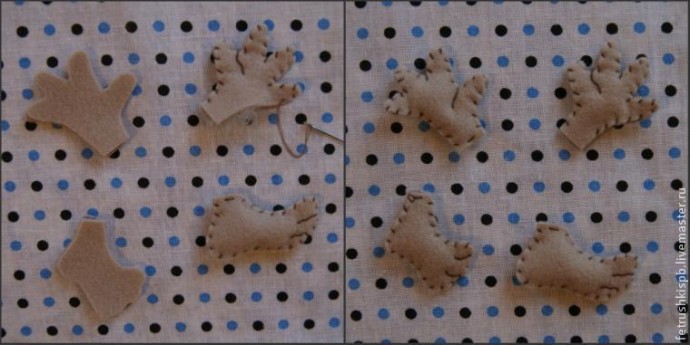 Шьем веселую обезьянку из фетра