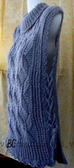 Жилеты спицами