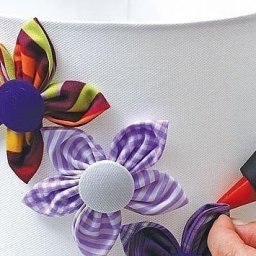 ​Цветочек из ткани