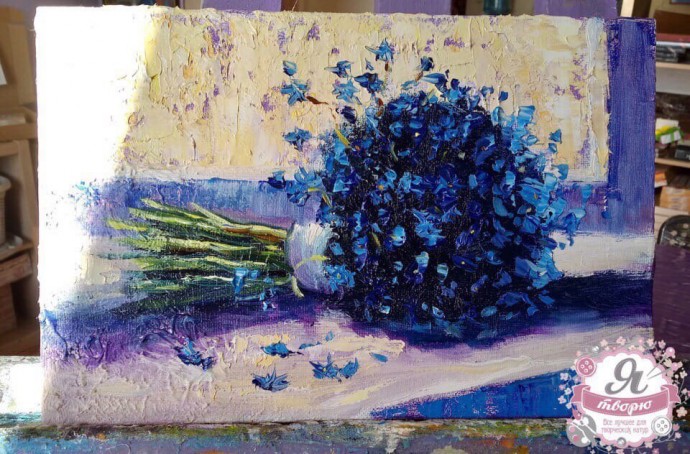 Синий букет