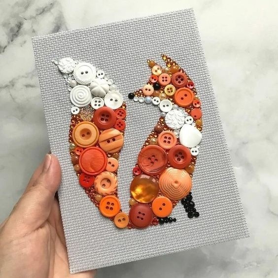 Творчество из пуговиц: идеи для творческого вдохновения