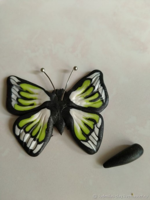 Бабочка из полимерной глины