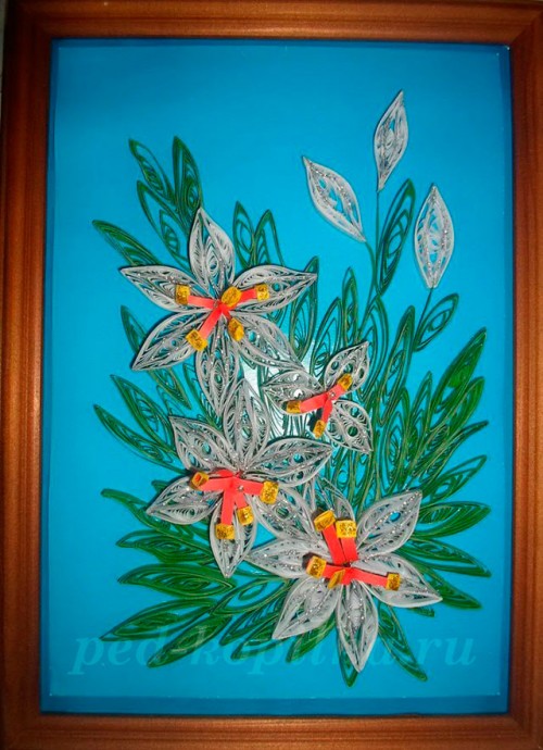 Квиллинг: цветы лилии Квиллинг: цветы лилии