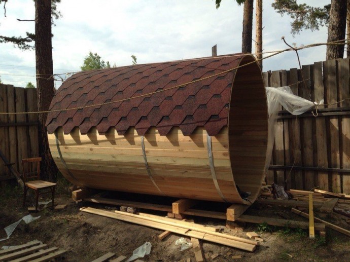 ​Круглая баня своими руками